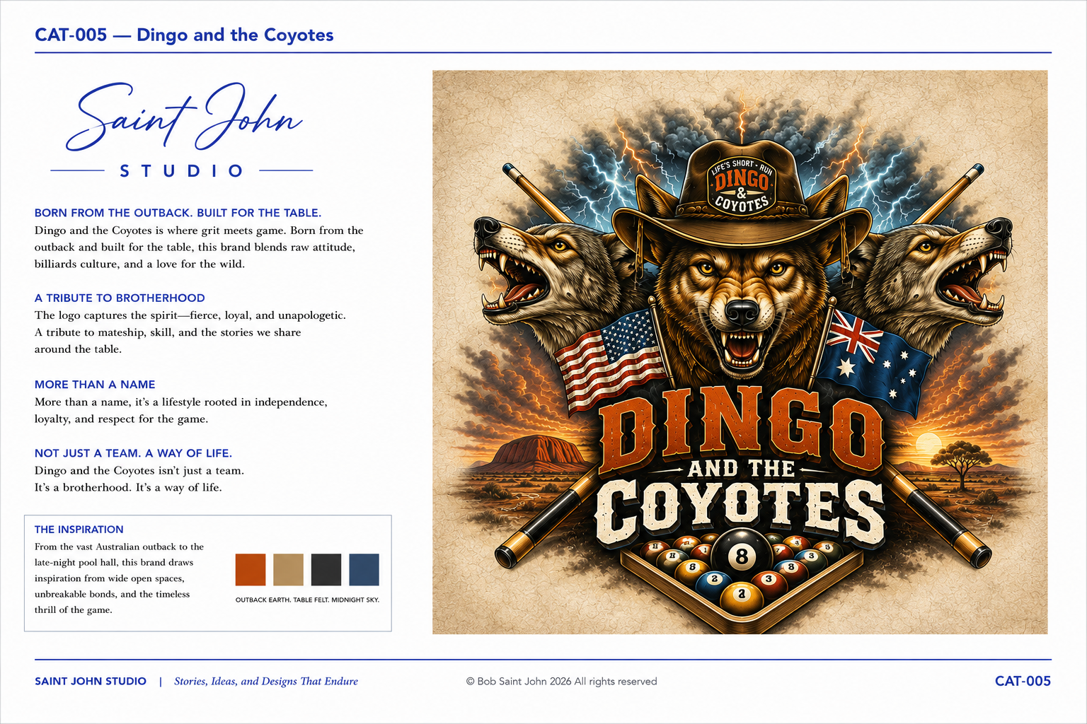CAT-005 Dingo and the Coyotes brand case study